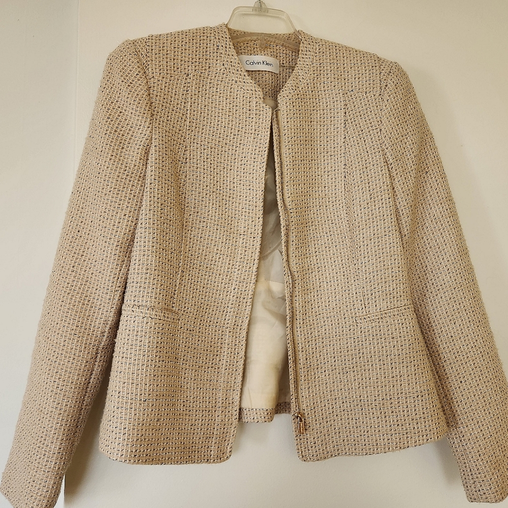 CALVIN KLEIN Tweed Blazer